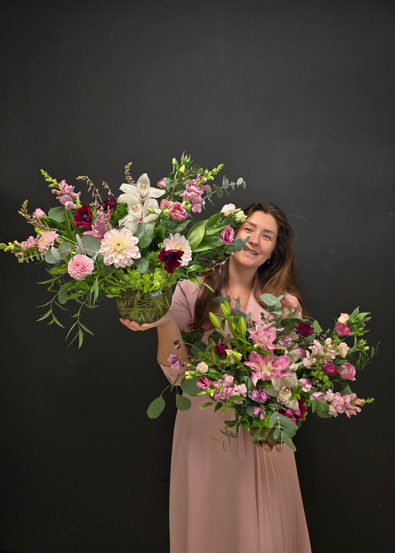 medium floral arrangement Hamilton fast delivery same day