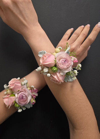 floral wrist corsages wedding prom boutonniere